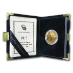 2013-W 1/2 oz Proof American Gold Eagle (w/Box & COA)