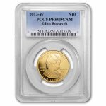 2013-W 1/2 oz Proof Gold Edith Roosevelt PR-69 PCGS