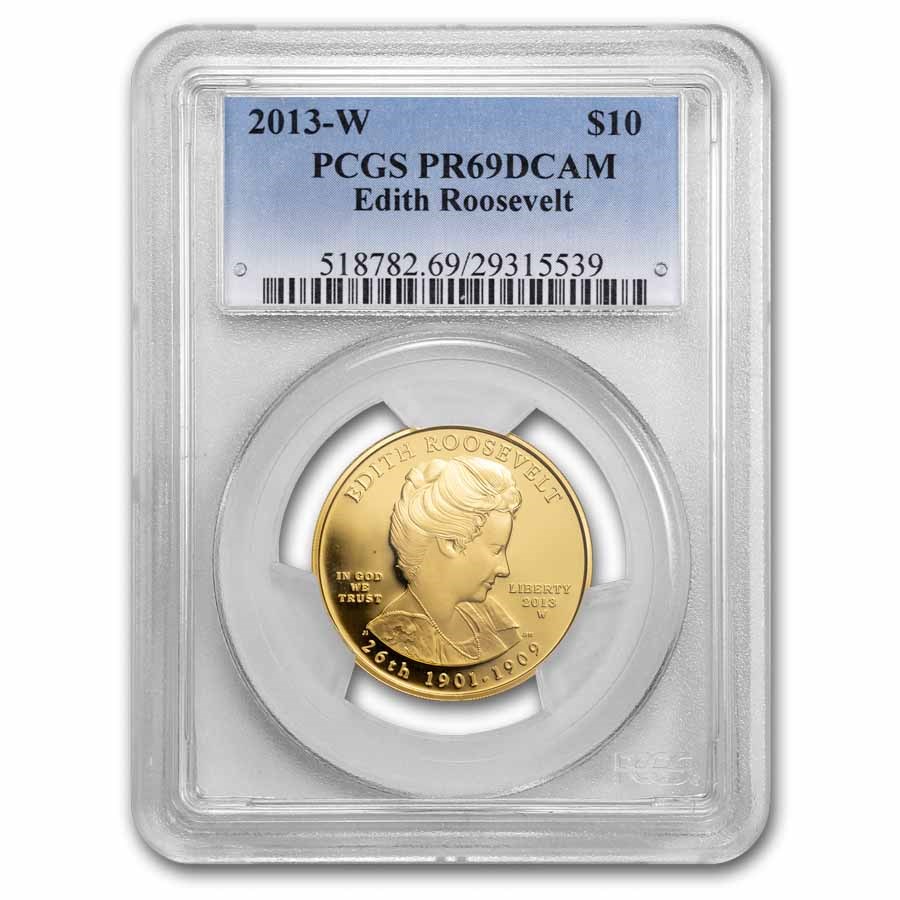 2013-W 1/2 oz Proof Gold Edith Roosevelt PR-69 PCGS