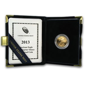 2013-W 1/4 oz Proof American Gold Eagle (w/Box & COA)