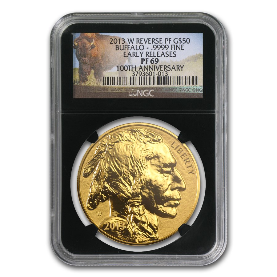 2013-W 1 oz Reverse Proof Gold Buffalo PF-69 NGC (ER)