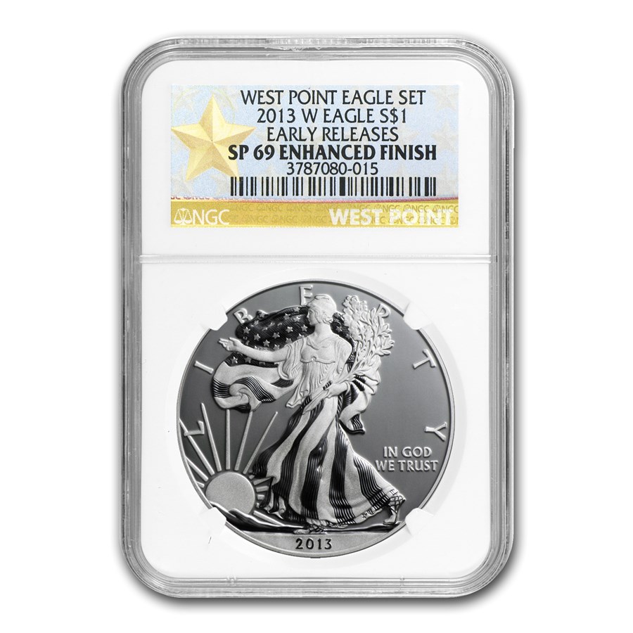 2013-W American Silver Eagle SP-69 NGC (ER, Enhanced Finish)