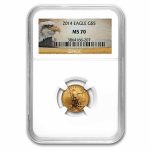 2014 1/10 oz American Gold Eagle MS-70 NGC