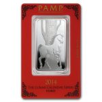 2014 1 oz Silver Bar - PAMP Suisse (Year of the Horse)