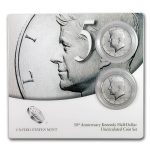 2014 2-Coin 50th Anniv Kennedy 1/2 Dollar Clad Set BU (w/COA)