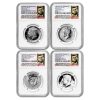 2014 4-Coin 50th Anniv Kennedy 1/2 Dollar Set SP/PF-69 NGC