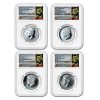 2014 4-Coin 50th Anniv Kennedy 1/2 Dollar Set SP/PF-70 NGC (ER)