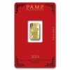 2014 5 gram Gold Bar - PAMP Suisse Year of the Horse (In Assay)