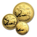 2014 Australia 3-Coin Gold Horse Proof Set (SII)