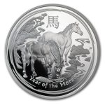 2014 Australia 5 oz Silver Lunar Horse Proof (SII)