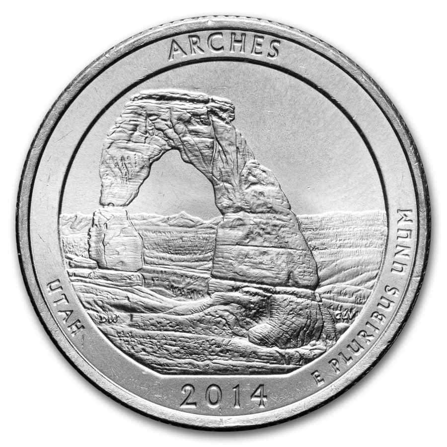 2014-D ATB Quarter Arches National Park BU