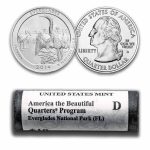 2014-D ATB Quarter Everglades Park 40-Coin Roll BU (Mint Wrapped)