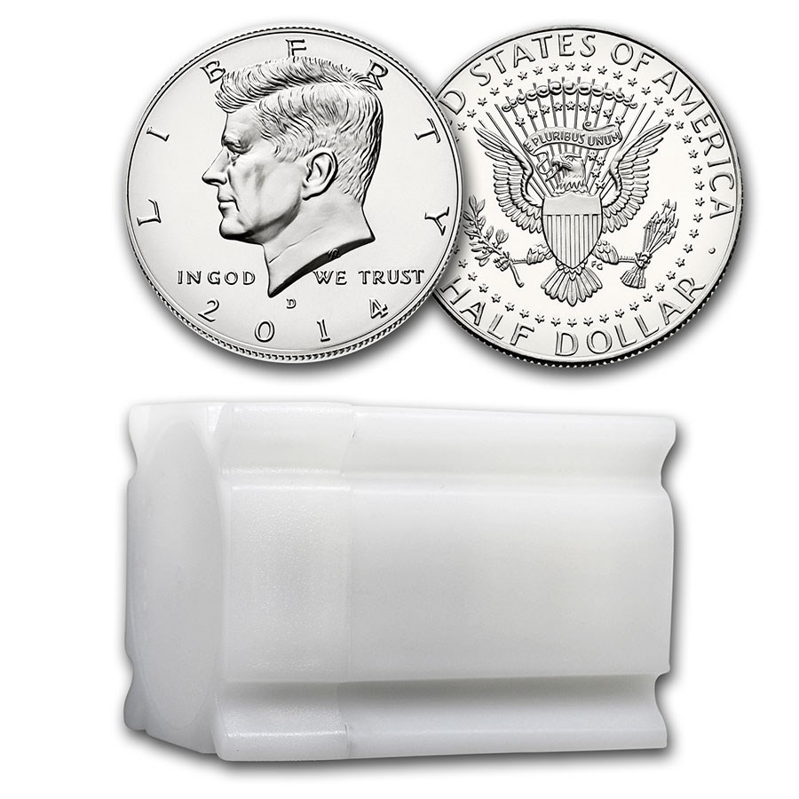 2014-D Kennedy Half Dollar 20-Coin Roll BU