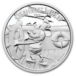 2014 Niue 1 oz Silver $2 Disney Steamboat Willie
