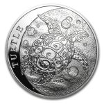 2014 Niue 1 oz Silver $2 Hawksbill Turtle BU