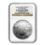 2014 Niue 1 oz Silver Black Rhinoceros PF-70 NGC