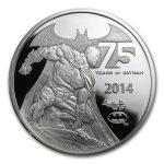 2014 Niue 2 oz Silver 75 Years of Batman (COA Signed by Miller)