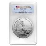 2014-P 5 oz Silver ATB Arches SP-70 PCGS (FS)