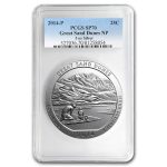 2014-P 5 oz Silver ATB Great Sand Dunes SP-70 PCGS