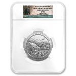 2014-P 5 oz Silver ATB Great Smoky Mountain SP-70 NGC