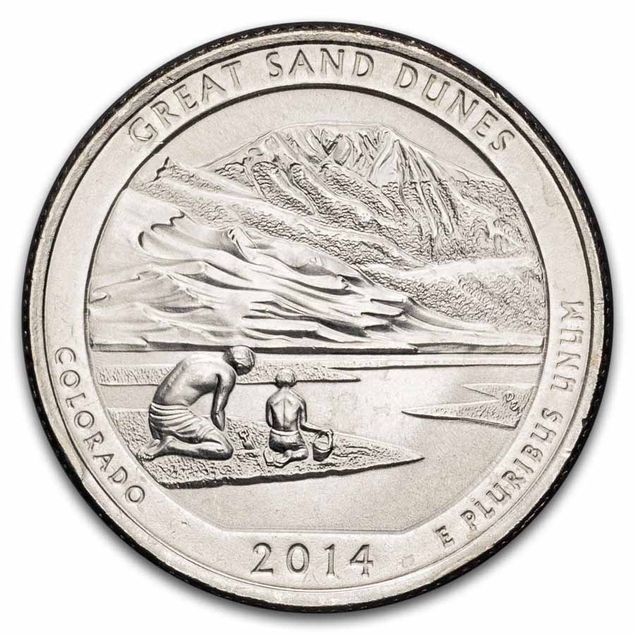 2014-P ATB Quarter Great Sand Dunes National Park BU
