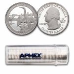2014-S ATB Quarter Everglades National 40-Coin Roll PR (Silver)