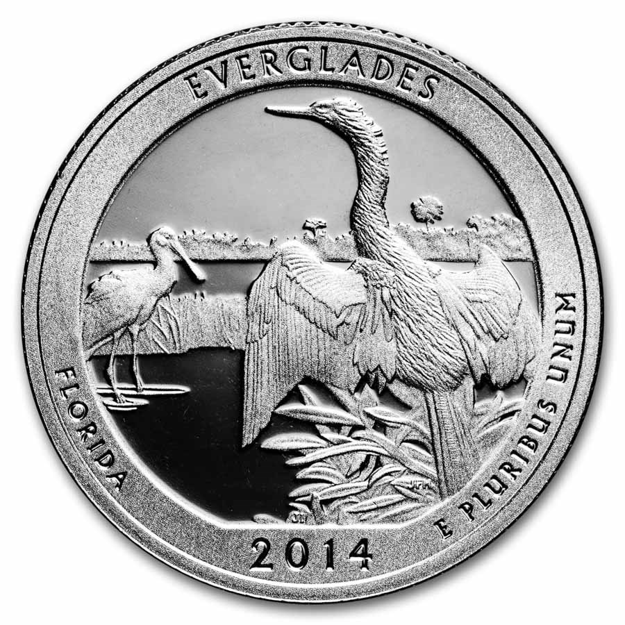 2014-S ATB Quarter Everglades National Gem Proof
