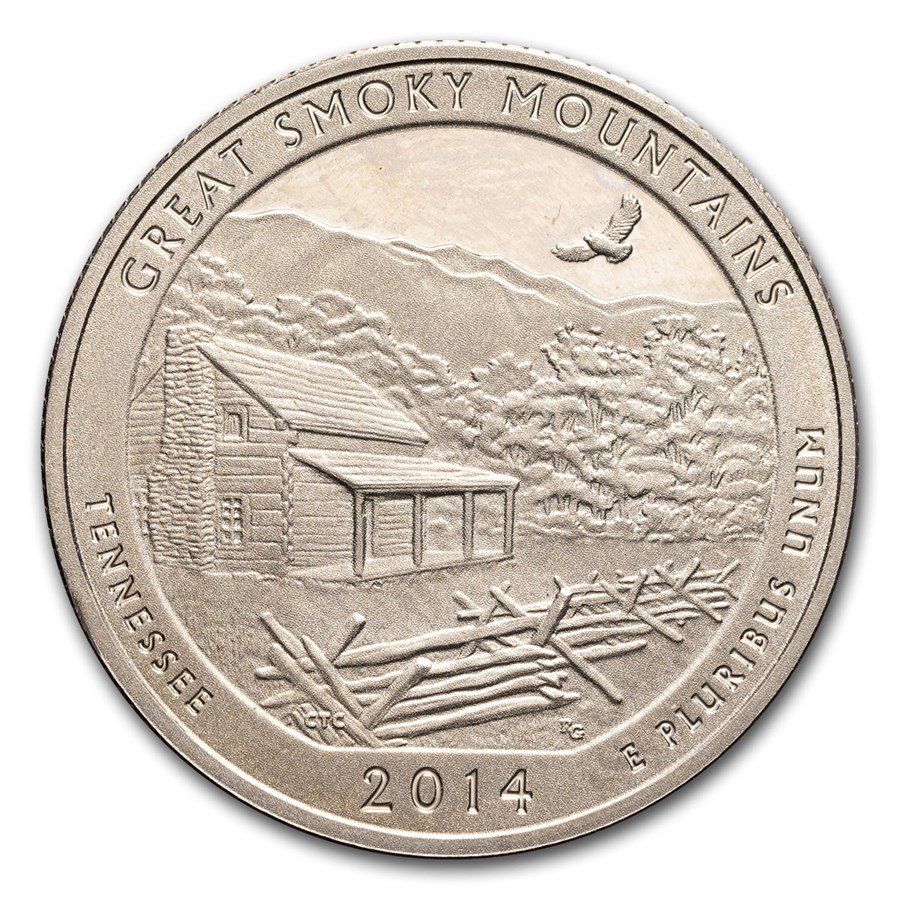 2014-S ATB Quarter Great Smoky Mountains National Gem Proof