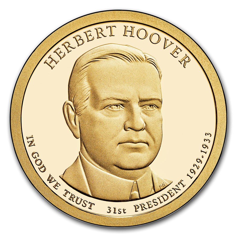 2014-S Herbert Hoover Presidential Dollar Proof