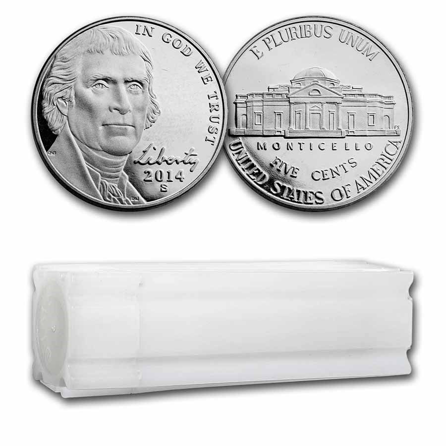 2014-S Jefferson Nickel 40-Coin Roll Proof
