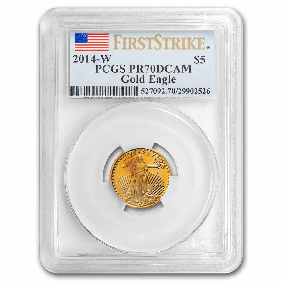 2014-W 1/10 oz Proof American Gold Eagle PR-70 DCAM PCGS