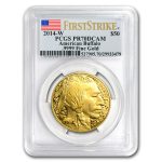 2014-W 1 oz Proof Gold Buffalo PR-70 PCGS (FirstStrike®)