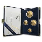 2014-W 4-Coin Proof American Gold Eagle Set (w/Box & COA)