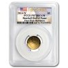 2014-W Gold $5 Commem Baseball HOF PR-70 PCGS (FS, First Pitch)
