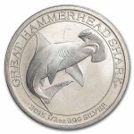 2015 1/2 oz Australian Silver Shark BU (spotted)