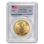 2015 1 oz American Gold Eagle MS-70 PCGS (FirstStrike®)