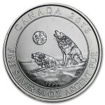 2015-2017 Canada 3/4 oz Silver Howling Wolves BU (Cull/Abrasions)