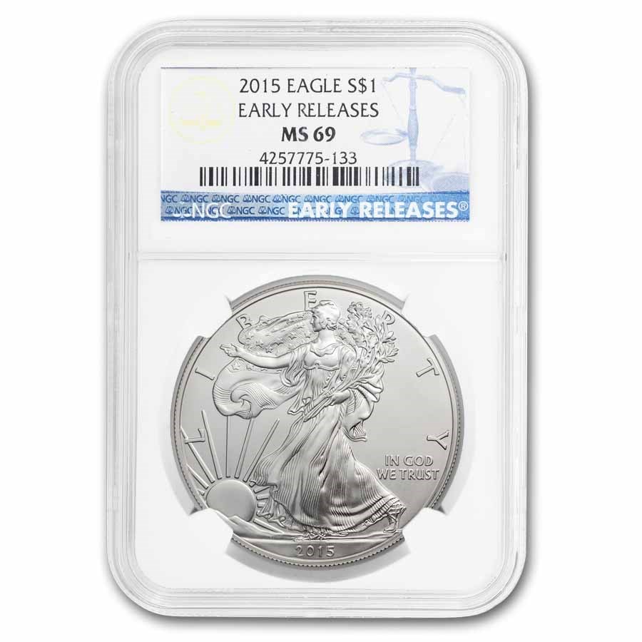 2015 American Silver Eagle MS-69 NGC (Early Releases)
