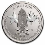 2015 Canada 1/2 oz Silver $2 Devil's Brigade BU (Spotted)