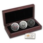 2015 Canada 3-Coin Silver Singing Moon Mask Set