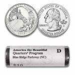 2015-D ATB Quarter Blue Ridge Parkway 40-Coin Roll BU