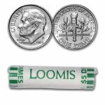 2015-D Roosevelt Dime 50-Coin Roll BU