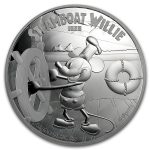 2015 Niue 1 kilo Silver $100 Disney Steamboat Willie (Box & COA)