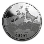 2015 Niue 1 oz Silver $2 Lunar Goat