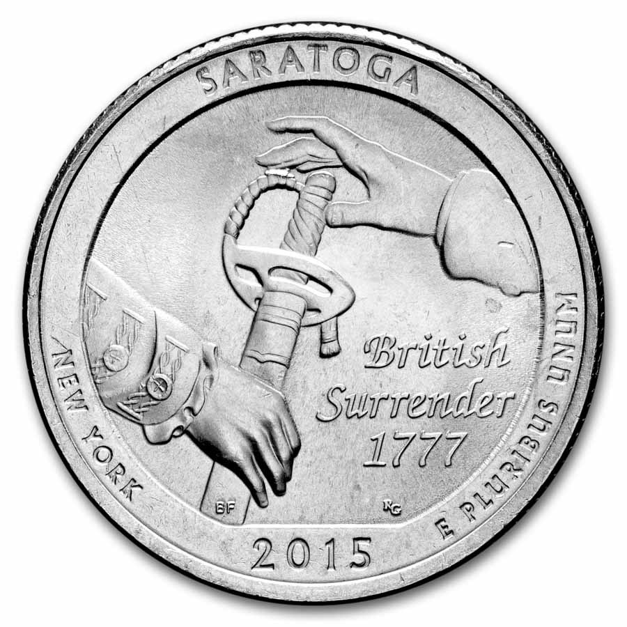2015-P ATB Quarter Saratoga National Historical Park BU