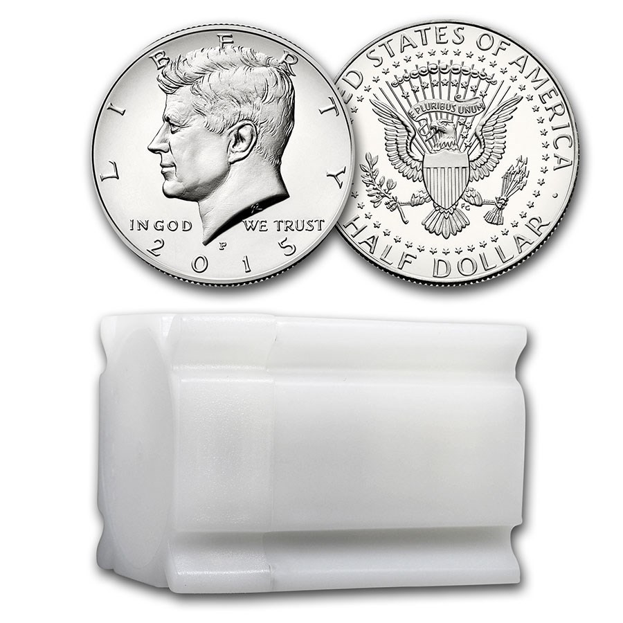 2015-P Kennedy Half Dollar 20-Coin Roll BU
