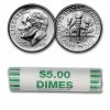 2015-P Roosevelt Dime 50-Coin Roll BU