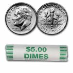 2015-P Roosevelt Dime 50-Coin Roll BU