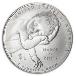 2015-P U.S. March of Dimes $1 Silver Commem BU (Capsule Only)