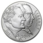 2015-P U.S. March of Dimes $1 Silver Commem BU (w/Box & COA)